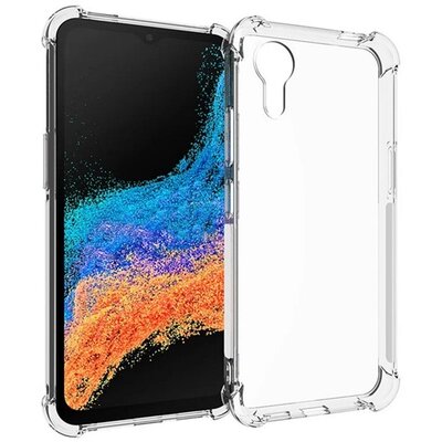 Szilikon telefonvédő (ütésállóság, légpárnás sarok) ÁTLÁTSZÓ [Samsung Galaxy Xcover 7 5G (SM-G556)]