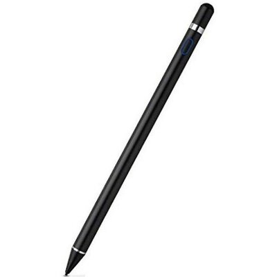 Univerzális toll, műanyag, (bármilyen kapacitív kijelzőhöz), Active Stylus Pen, fekete