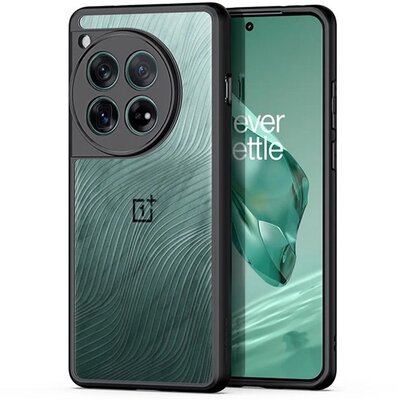 DUX DUCIS AIMO szilikon telefonvédő (ütésállóság, kameravédő, matt, hullám) FEKETE [OnePlus 12 5G]