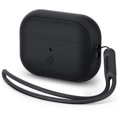 SPIGEN ACS05479 SPIGEN SILICONE FIT szilikon tok (kézpánt) FEKETE AirPods Pro/AirPods Pro 2