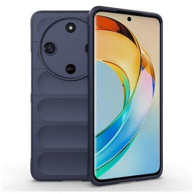 Szilikon telefonvédő (ütésállóság, kameravédő, 3D) SÖTÉTKÉK [Honor Magic6 Lite 5G]