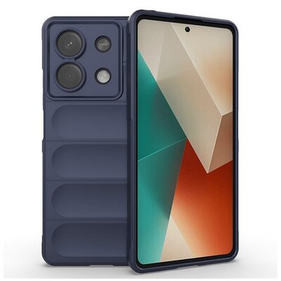 Szilikon telefonvédő (ütésállóság, kameravédő, 3D) SÖTÉTKÉK [Xiaomi Redmi Note 13 5G]