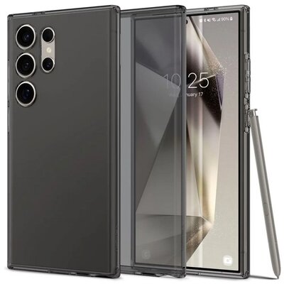 SPIGEN ACS07284 SPIGEN LIQUID CRYSTAL szilikon telefonvédő (ütésállóság, légpárnás sarok) SÖTÉTSZÜRKE [Samsung Galaxy S24 Ultra 5G (SM-S928)]