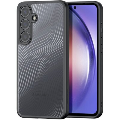 DUX DUCIS AIMO szilikon telefonvédő (ütésállóság, kameravédő, matt, hullám) FEKETE [Samsung Galaxy A55 5G (SM-A556)]