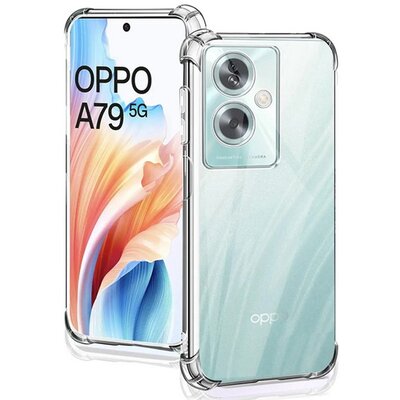 Szilikon telefonvédő (ütésállóság, légpárnás sarok) ÁTLÁTSZÓ [Oppo A79 5G]