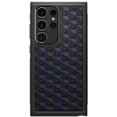 SPIGEN ACS07290 SPIGEN CRYO ARMOR szilikon telefonvédő (ütésállóság, légpárnás sarok, hatszög) FEKETE [Samsung Galaxy S24 Ultra 5G (SM-S928)]