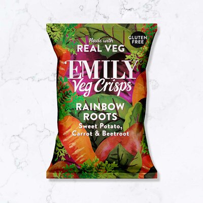 Emily / Veg Crips / Színes szeletelt gyökérzöldségek gluténmentes 30 g