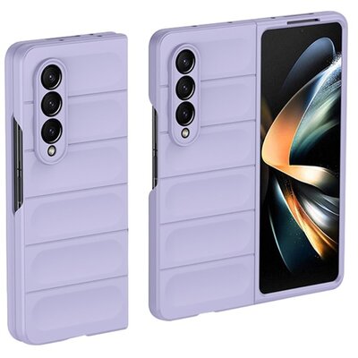 Műanyag telefonvédő (ütésállóság, kameravédő, 3D) LILA [Samsung Galaxy Z Fold3 5G (SM-F926)]