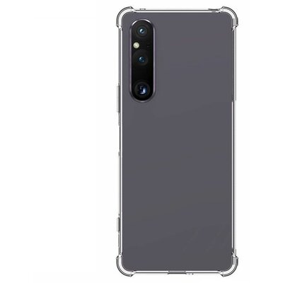 Szilikon telefonvédő (ütésállóság, légpárnás sarok) ÁTLÁTSZÓ [Sony Xperia 1 V (XQ-DQ72)]