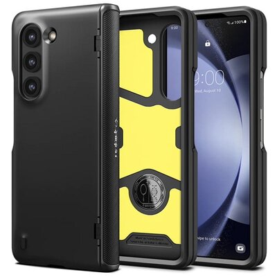 SPIGEN ACS06211 SPIGEN SLIM ARMOR PRO szilikon telefonvédő (ütésállóság, műanyag hátlap, teljes védelem) FEKETE [Samsung Galaxy Z Fold5 5G (SM-F946)]