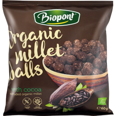 Biopont bio extrudált kölesgolyó kakaós 60 g