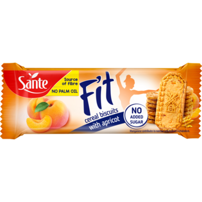 Sante cookies breakfast hozzáadott cukor nélkül barackos 50 g