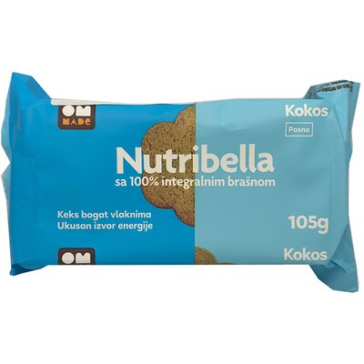 Nutribella keksz fruktózzal kókuszos 105 g