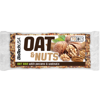 Biotech oat&nuts zabszelet pekándiós 70 g