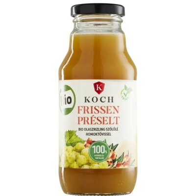 Koch bio frissen préselt fehér szőlőlé homoktövissel 330 ml