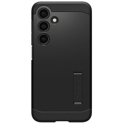 SPIGEN ACS07355 SPIGEN TOUGH ARMOR szilikon telefonvédő (ütésállóság, kitámasztó) FEKETE [Samsung Galaxy S24 5G (SM-S921)]