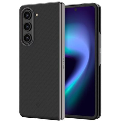 SPIGEN ACS06218 SPIGEN AIRSKIN PRO szilikon telefonvédő (ütésállóság, karbon minta) FEKETE [Samsung Galaxy Z Fold5 5G (SM-F946)]