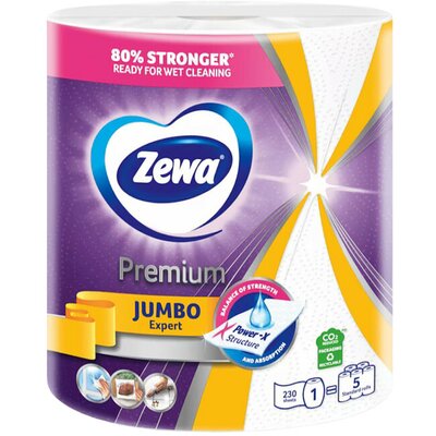 Zewa Premium Jumbo papírtörlő - 3 rétegű fehér