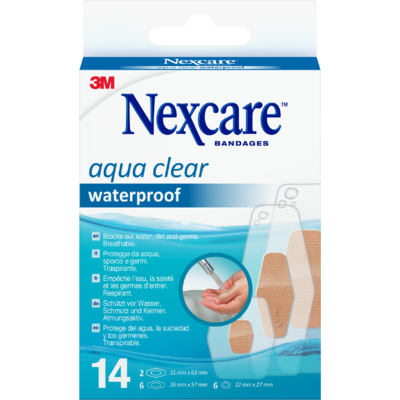 Nexcare sebtapasz aqua vízálló 360° vegyes kiszerelésben 14 db