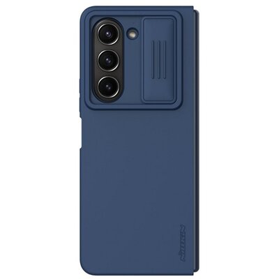 NILLKIN CAMSHIELD SILKY szilikon telefonvédő (matt, mikrofiber plüss belső, kameravédő, környezetbarát) SÖTÉTKÉK [Samsung Galaxy Z Fold5 5G (SM-F946)]