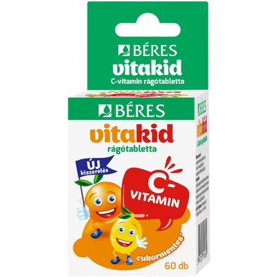 Béres vitakid c-vitamin 50mg rágótabletta 60 db