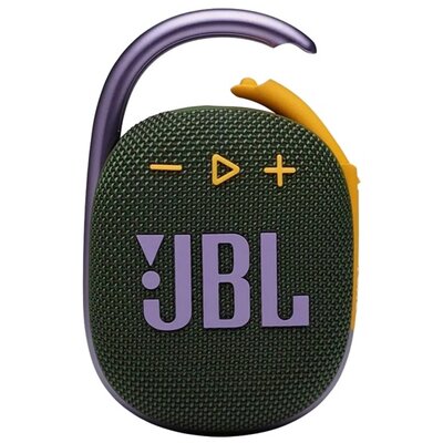 JBL JBLCLIP4GRN JBL CLIP4 bluetooth hordozható hangszóró (v5.1, 1050mAh belső akkumulátor, 5W, IPX67 vízálló) SÖTÉTZÖLD