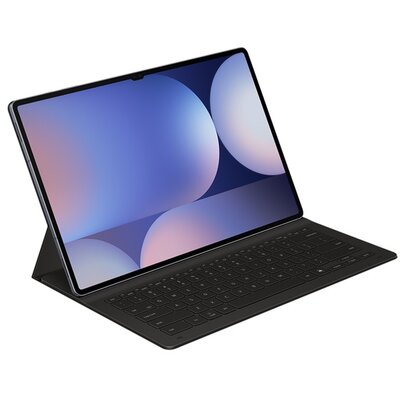 SAMSUNG EF-DX920BBEGGB SAMSUNG tok álló, bőr hatású (FLIP, ultravékony, bluetooth billentyűzet, QWERTY, angol nyelvű) FEKETE [Samsung Galaxy Tab S10 Ultra LTE (SM-X926B) / Galaxy Tab S10 Ultra WIFI (SM-X920)]