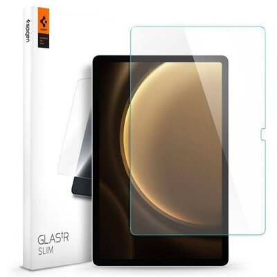 SPIGEN AGL07002 SPIGEN TR SLIM HD képernyővédő üveg (2.5D, tok barát, ultravékony, 0.2mm, 9H) ÁTLÁTSZÓ [Samsung Galaxy Tab S9 FE LTE (SM-X516) / Galaxy Tab S9 FE WIFI (SM-X510)]