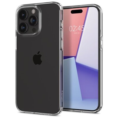 SPIGEN ACS06699 SPIGEN LIQUID CRYSTAL szilikon telefonvédő (ütésállóság, légpárnás sarok) ÁTLÁTSZÓ [Apple iPhone 15 Pro]