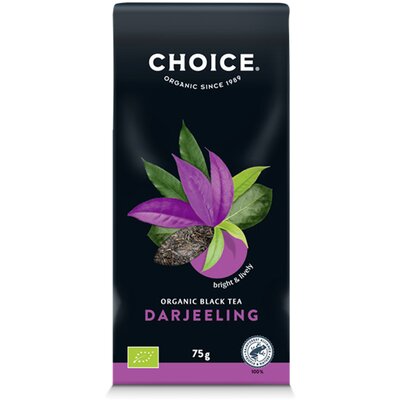 Choice bio fekete tea darjeeling szálas 75 g