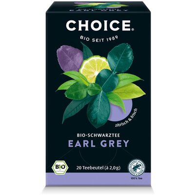 Choice bio fekete tea earl grey 40 g