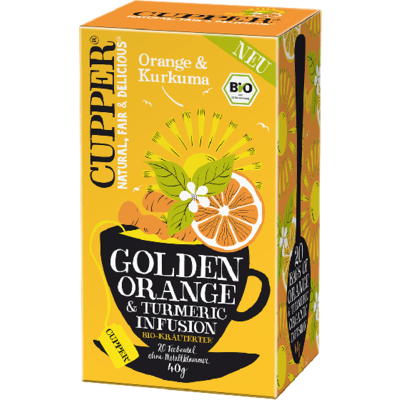 Cupper bio narancs és kurkuma tea 40 g