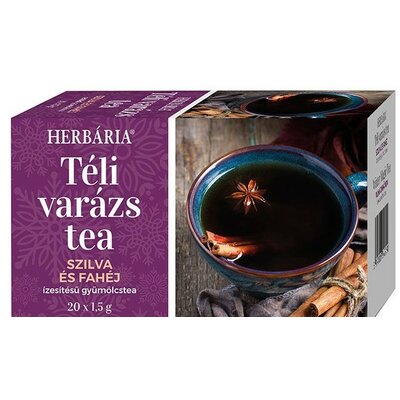 Herbária téli varázs szilva-fahéj ízű tea 20x1,5g 30 g