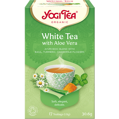 Yogi bio tea fehér tea aloe verával 17x1,8g 17 db