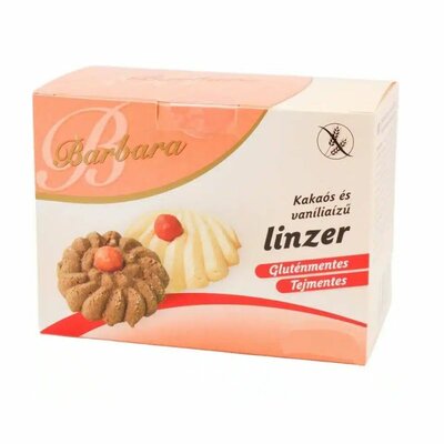 Barbara gluténmentes kakaós és vanília ízű linzer 150 g