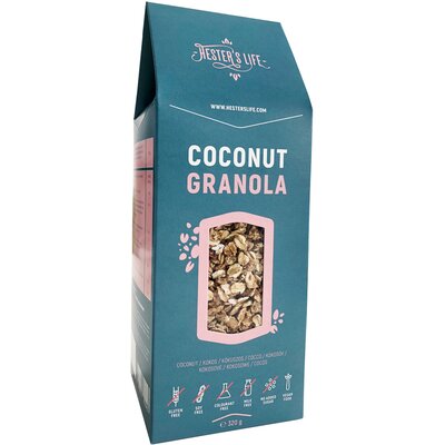 Hester's Life coconut granola kókuszos granola 320 g