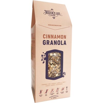 Hester's Life cinnamon granola fahéjas granola 320 g