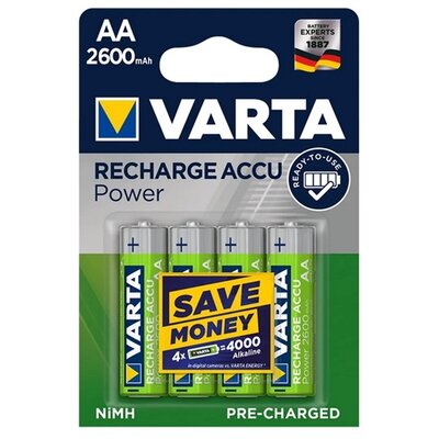 VARTA 5716101404 VARTA POWER tartós elem (AA, R6, 1.2V, lítium) 4db/csomag