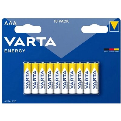 VARTA 4103229491 VARTA ENERGY tartós elem (AAA, R3, 1.5V, alkáli) 10db/csomag