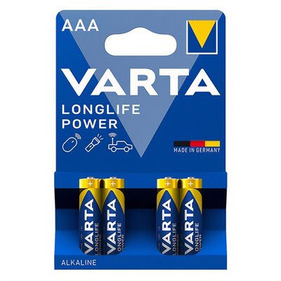 VARTA 4903121414 VARTA tartós elem (AAA, R3, 1.5V, alkáli) 4db/csomag