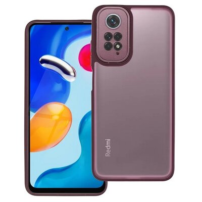 Szilikon telefonvédő (ütésállóság, akril hátlap, kameravédő) LILA [Xiaomi Redmi Note 11 4G (Redmi Note 11S)]