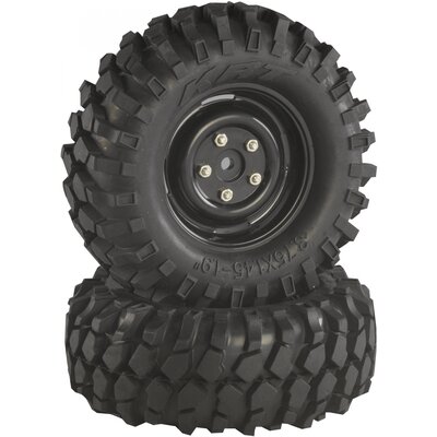 Absima 1:10 Crawler Komplett kerék Offroad V Block Crawler Fekete 2 db