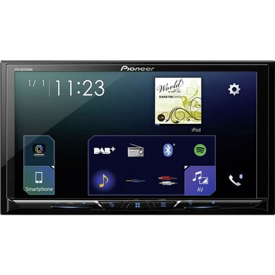 Pioneer SPH-DA230DAB Dupla DIN moniceiver AppRadio, DAB + tuner, Hátrameneti kamera csatlakozó, Bluetooth kihangosító