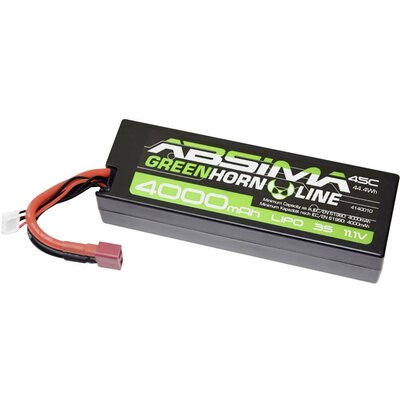 Absima Akkucsomag, LiPo 11.1 V 4000 mAh Cellaszám: 3 45 C Keménydoboz T-dugaszoló rendszer