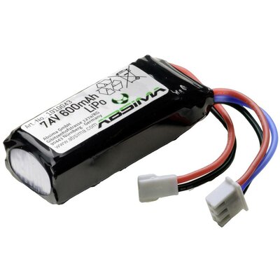 Absima Akkucsomag, LiPo 7.4 V 600 mAh