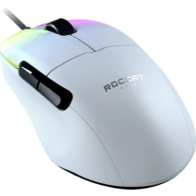 Roccat KONE Pro Gamer egér USB Optikai Fehér 19000 dpi Világít