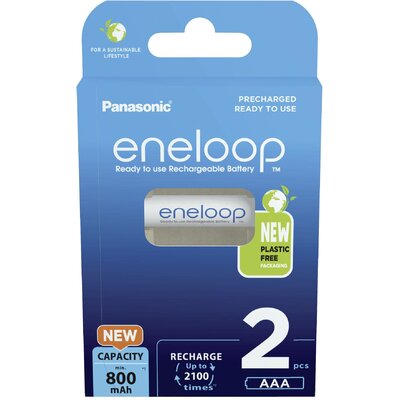 eneloop eneloop HR03 Mikroakku NiMH 800 mAh 1.2 V 2 db