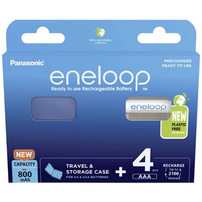 eneloop eneloop HR03 +Box Mikroakku NiMH 800 mAh 1.2 V 4 db