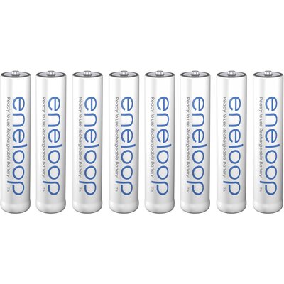 Mikroakku készlet NiMH 800 mAh 1,2 V 8 db, Panasonic eneloop HR03