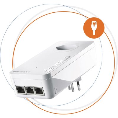 Devolo Magic 2 LAN triple Powerline bővítő adapter 8505 CH Powerline 2400 MBit/s